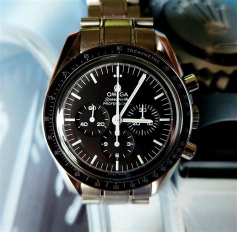 omega speedmaster 1861 hesalite.